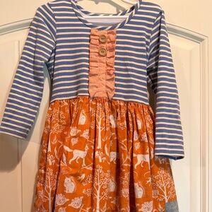 Eleanor Rose Fall Fox Dress 4-5